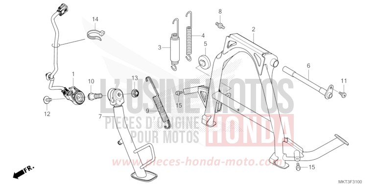 STAND for X-ADV 750 GRAND PRIX RED (R380) from 2024